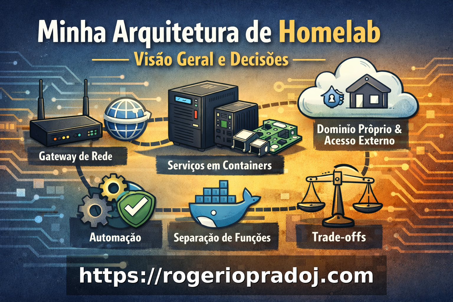 Minha arquitetura de homelab: visão geral e decisões