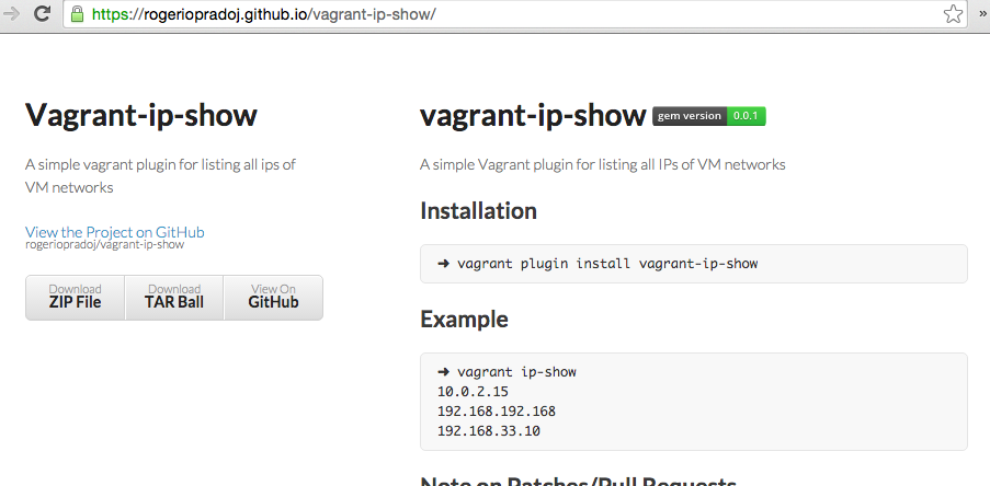 site vagrant-ip-show